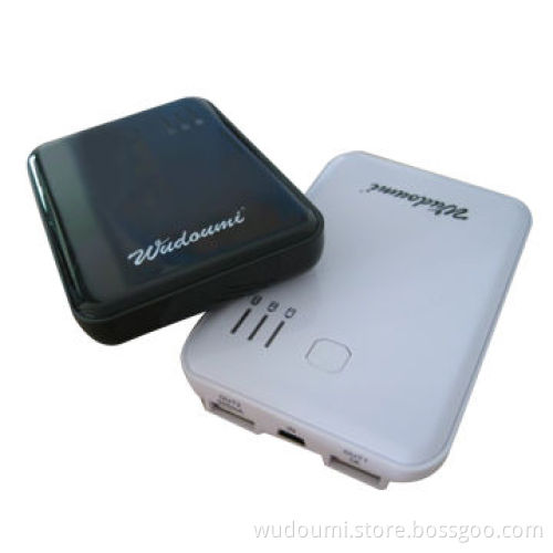Double USB Port Power Banks with 5V/1A Input Voltage and 3.7V/5000mAh Power Capacity